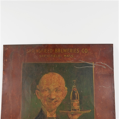 Springfield Breweries Who Wants Handsome Waiter Pre-Proh Tin Sign