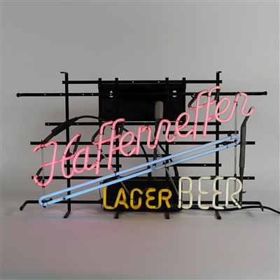 Haffenreffer Lager Beer Neon Sign RARE MINTY