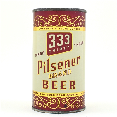 333 Three-Thirty-Three Beer Flat Top METALLIC 138-31 CLEAN