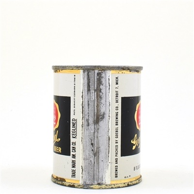 Bantam Beer 8 Ounce Flat Top DETROIT NO LIFE 241-17
