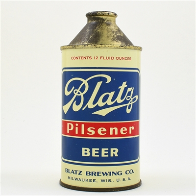 Blatz Pilsener Beer Cone Top 153-28 NEAR MINT
