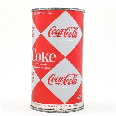 Coca-Cola Soda Flat top DIAMOND MOTIF FORT WORTH