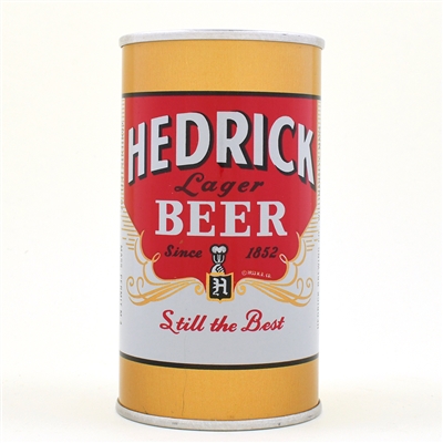 Hedrick Beer Pull Tab ENAMEL GOLD 74-24 MINTY