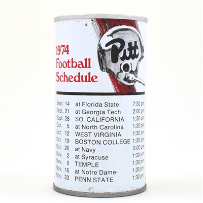 Iron City Beer 1974 Pitt Football Schedule Pull Tab 79-24 TOUGH