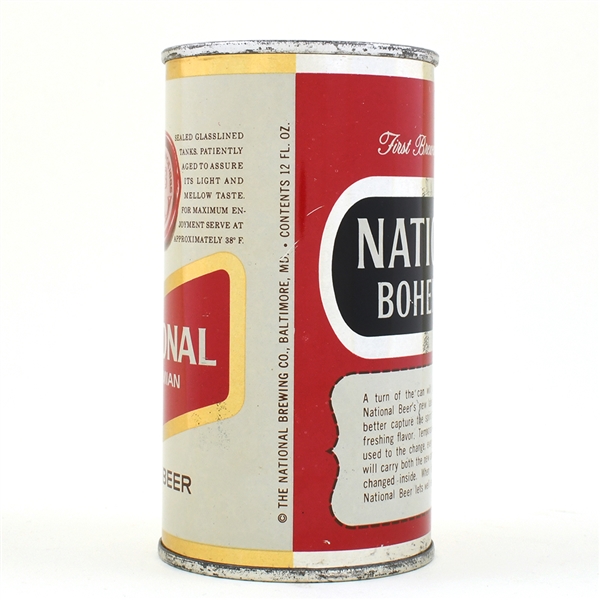 National Bohemian Beer Flat Top TRANSITIONAL LABEL USBCII 96-20 UNLISTED