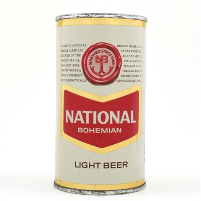 National Bohemian Beer Flat Top TRANSITIONAL LABEL USBCII 96-20 UNLISTED