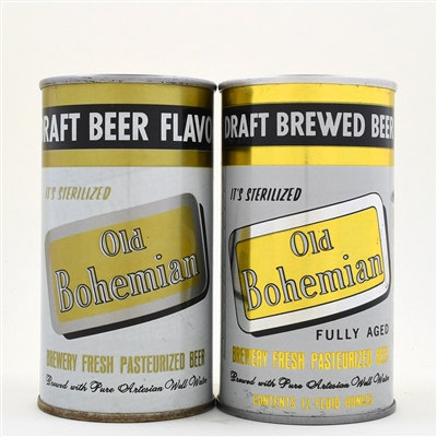 Old Bohemian Draft Beer Pull Tabs Lot of 2 Different