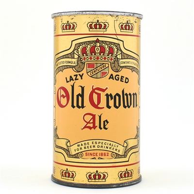 Old Crown Ale Instructional Flat Top NON-IRTP 104-39 OI 588 CLEAN