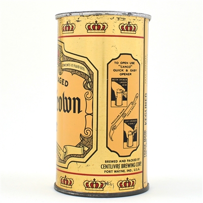 Old Crown Ale Instructional Flat Top NON-IRTP 104-39 OI 588 CLEAN