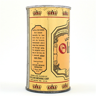 Old Crown Ale Instructional Flat Top NON-IRTP 104-39 OI 588 CLEAN