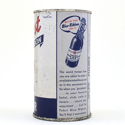 Pabst Blue Ribbon Beer Flat Top GRAY SIDE PANELS WITHDRAWN FREE UNLISTED