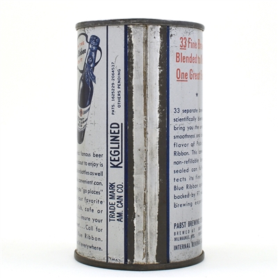 Pabst Blue Ribbon Beer Flat Top SILVER SIDE PANELS IRTP 111-21