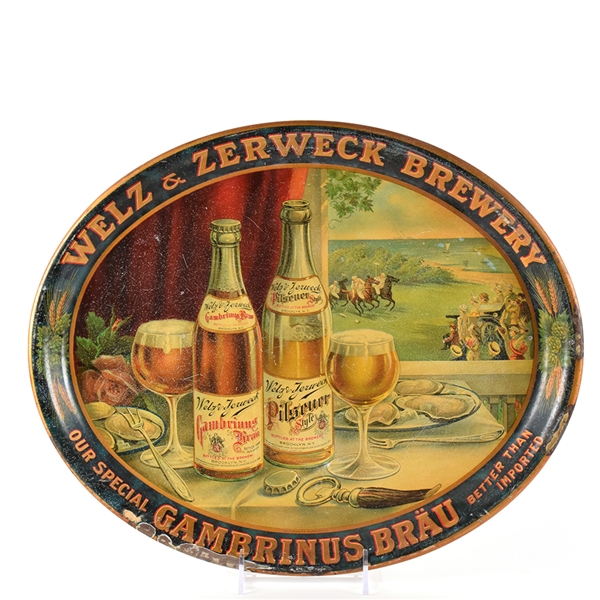 Welz and Zerweck Gambrinus Brau Pre-Pro Serving Tray
