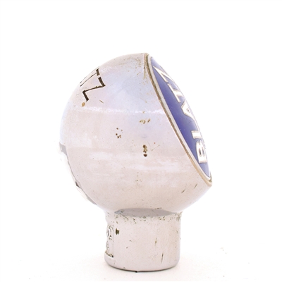 Blatz 1940s 2-Sided Enameled Chrome Ball Tap Knob
