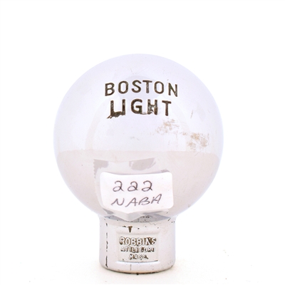 Boston Light Ale 1940s 2-Sided Enameled Chrome Ball Tap Knob RARE
