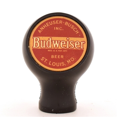 Budweiser Beer 1930s 2-Sided Ball Tap Knob