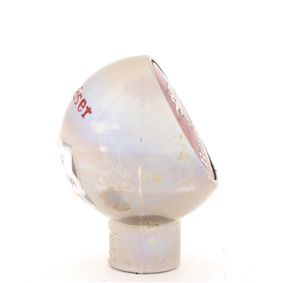 Budweiser King Of Beers 1940s 2-Sided Chrome Ball Tap Knob