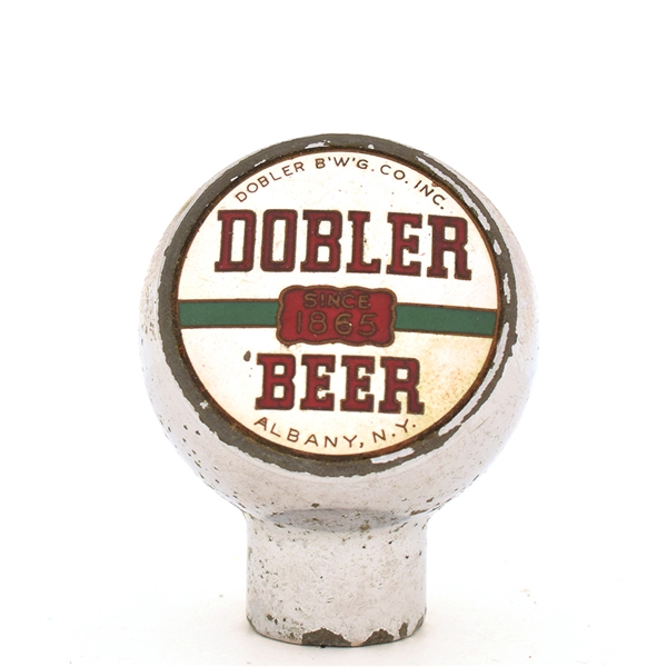 Dobler Beer 1950s Enameled Chrome Ball Tap Knob
