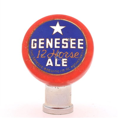 Genesee 12 Horse Ale 1940s Tap Knob