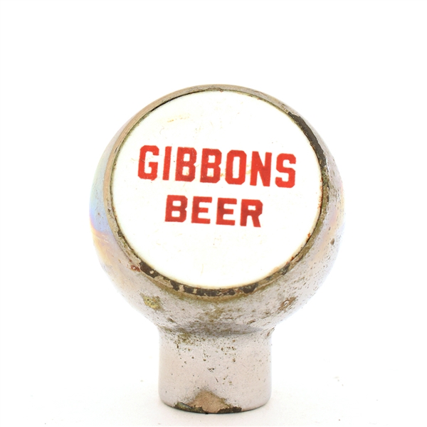 Gibbons Beer 1950s Chrome Ball Tap Knob