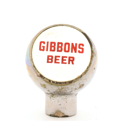 Gibbons Beer 1950s Chrome Ball Tap Knob