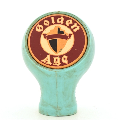 Golden Age Beer 1930s 2-Sided Ball Tap Knob PALE BLUE