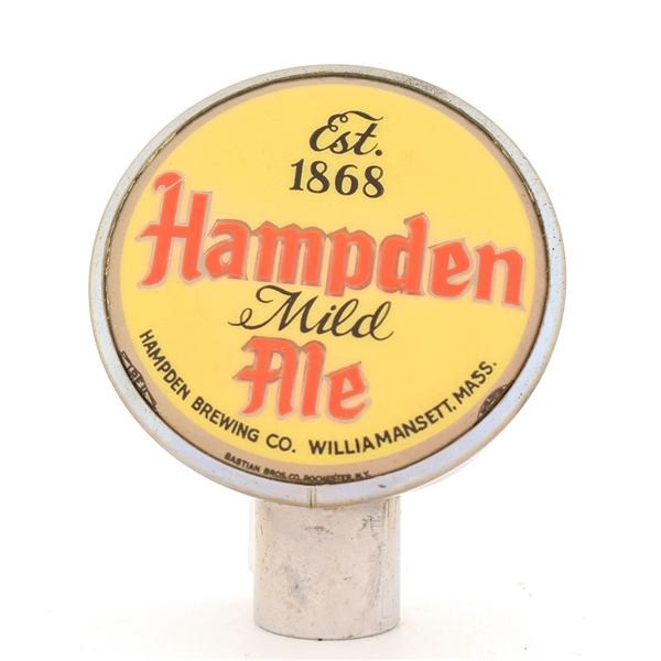 Hampden Mild Ale 1940s Chrome Tap Knob
