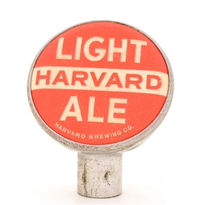 Harvard Light Ale 1950s Chrome Tap Knob