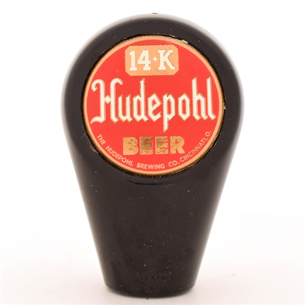 Hudepohl 14-K Beer 1950s 2-Sided Tap Knob