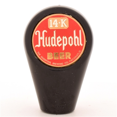 Hudepohl 14-K Beer 1950s 2-Sided Tap Knob