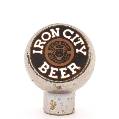 Iron City Beer 1940s Chrome Ball Tap Knob