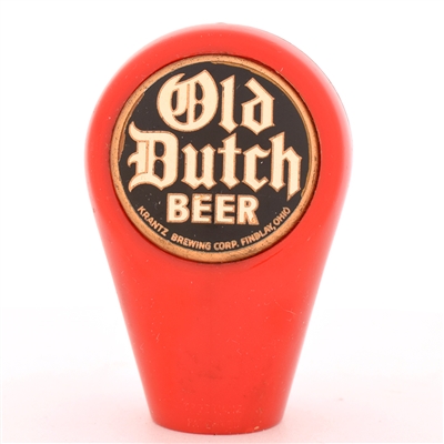 Old Dutch Beer 1950s 2-Sided Plastic Tap Knob