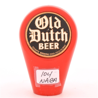 Old Dutch Beer 1950s 2-Sided Plastic Tap Knob