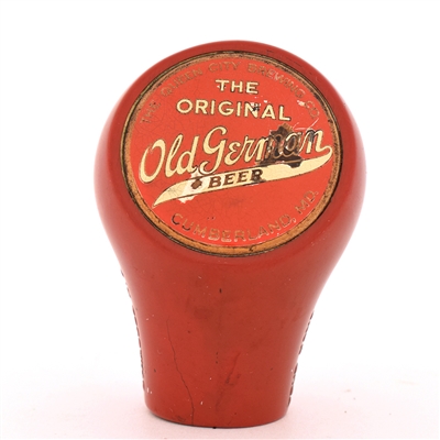 Old German Beer 1940s Tap Knob RED