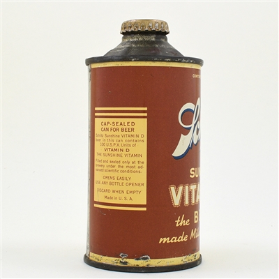 Schlitz Vitamin D Beer Cone Top NO ALC STATEMENT 183-17