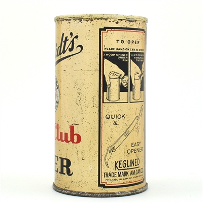 Schmidts City Club Beer Instructional Flat Top 130-1 OI 744