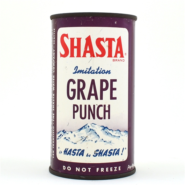 Shasta Grape Punch Juice Flat Top