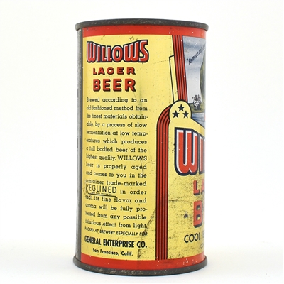 Willows Beer Instructional Flat Top PATENTS PENDING 146-7 OI 876 R9